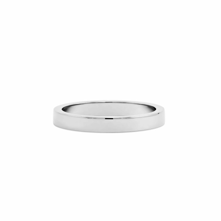 Thin Flat Men's wedding ring | Zmay Jewelry